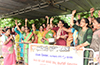 Members of BJP Mahila Morcha protest against increase in milk prices